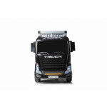 Elektrický Kamión s prívesom a kontajnerom Truck - 175x49x76cm - čierny 